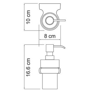 Дозатор для жидкого мыла стеклянный, 200 ml Berkel K-6899 